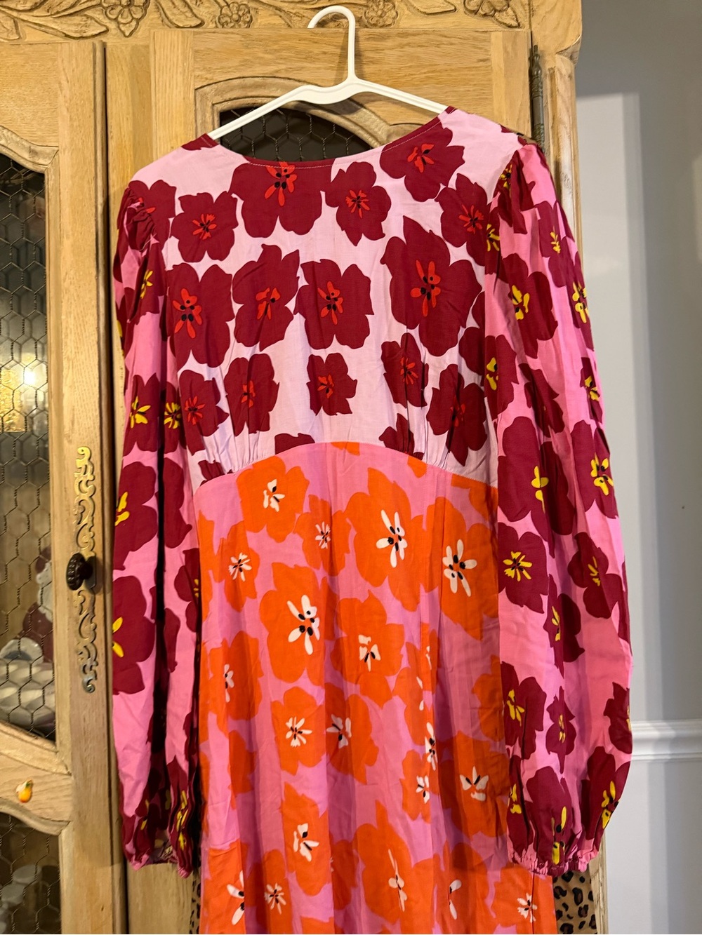 Never Fully Dressed Pink and Orange Floral Maxi Dress (Msrp 200+) - Picture 3 of 7